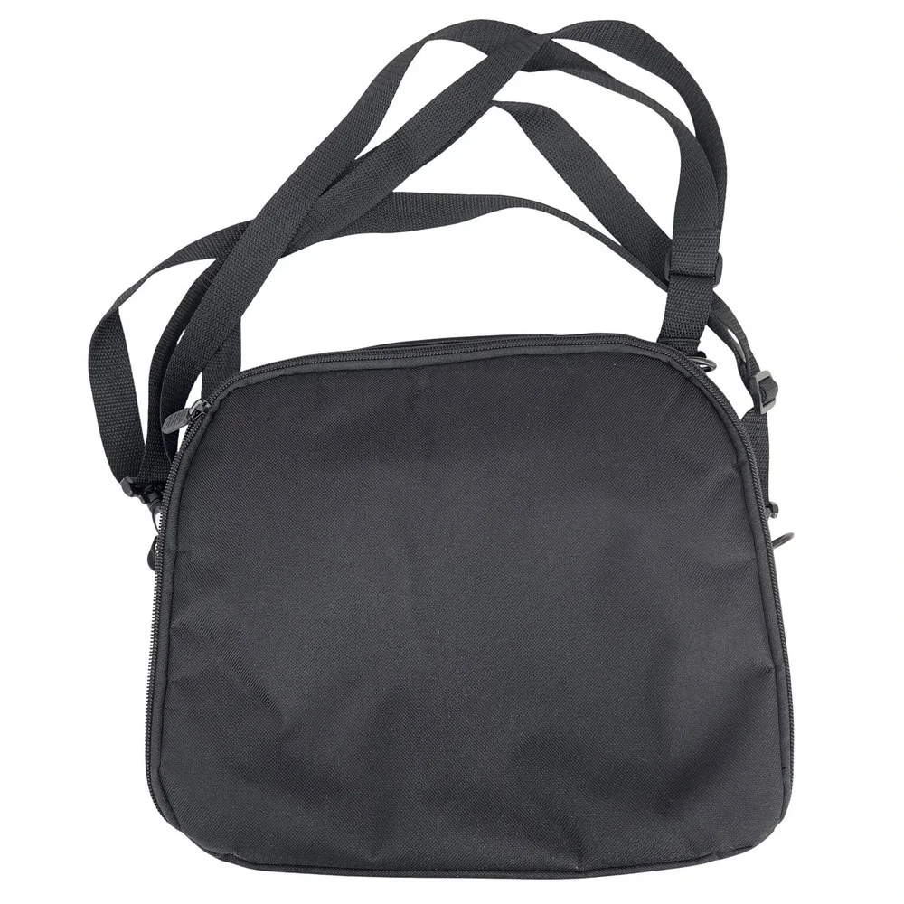 USA Gear Padded Camera Messenger Bag‎ Black Tech Case Adjustable Shoulder Straps